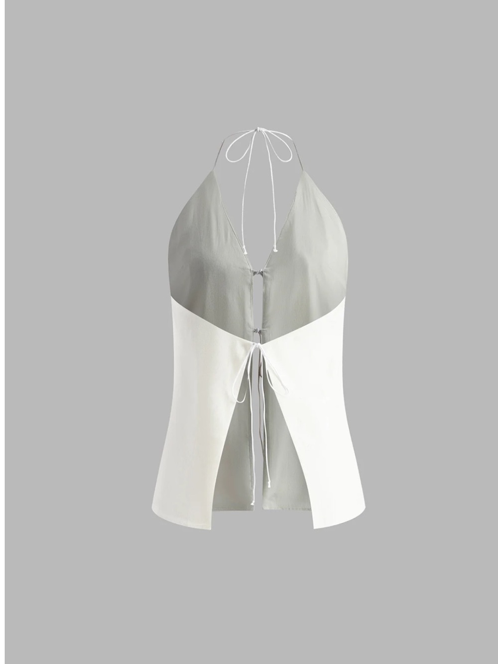 NWT Commense Cotton & Linen Backless Halter Top With Shorts Set - Picture 7 of 14